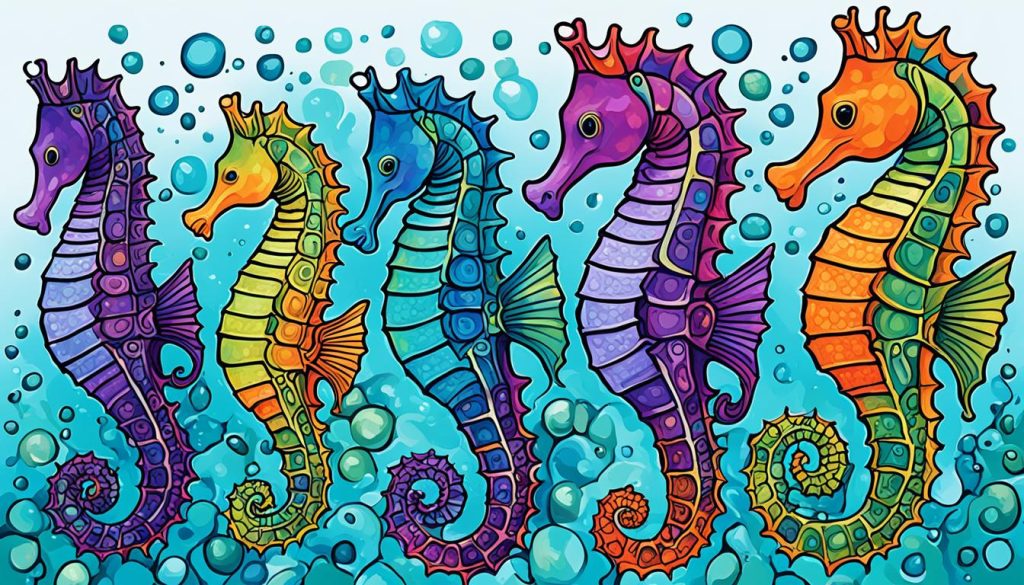 what color are seahorses